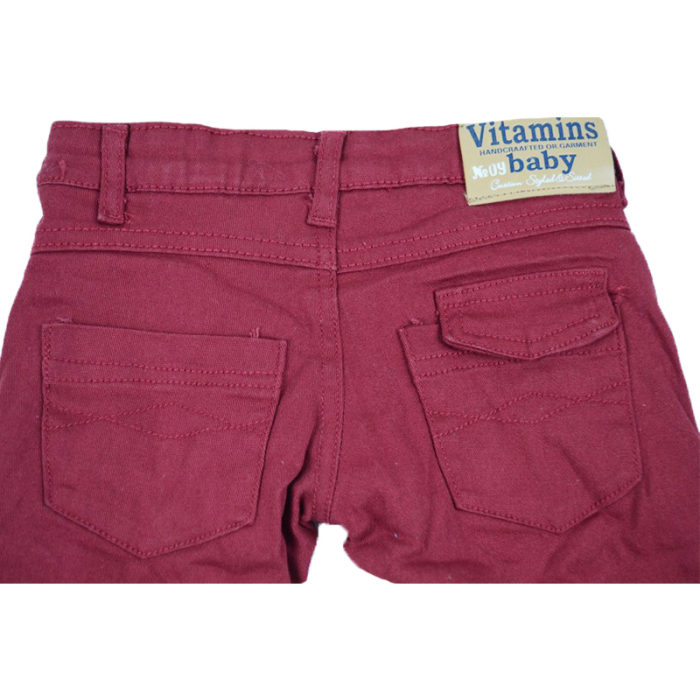 Pantaloni pentru baieti Vitamins TR-637V-74-cm, Visiniu [3]