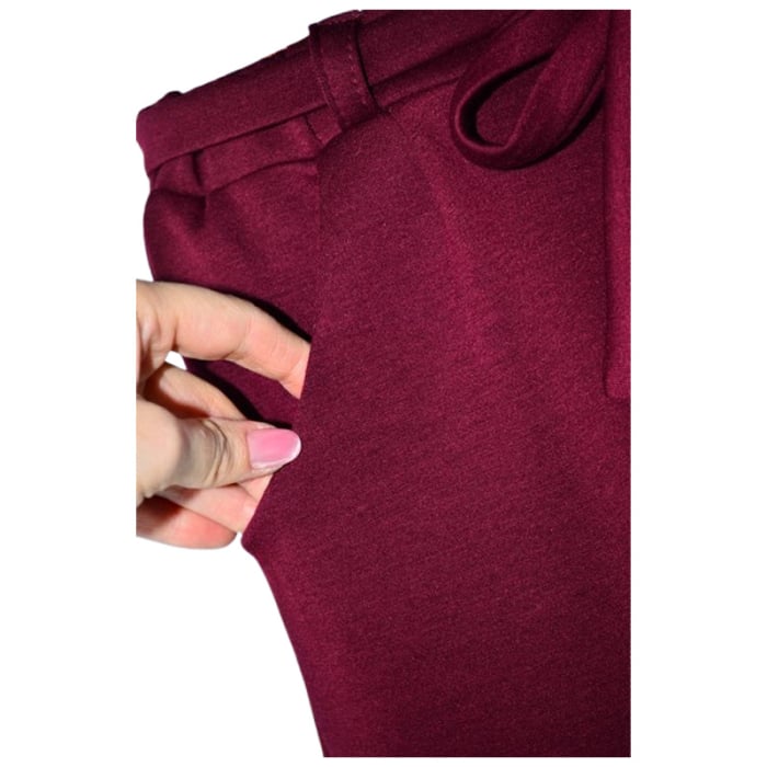 Pantaloni casual largi, pentru fete, Catherine, P2810V-128, Visiniu [2]