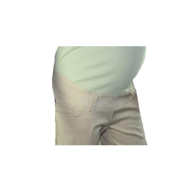 Pantaloni casual pentru gravide OEM PGDDE2C, Crem [2]