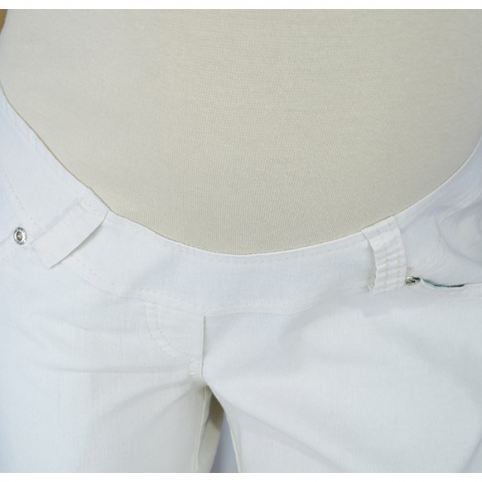 Pantaloni casual pentru gravide Mini Junior DDE5, Crem [2]