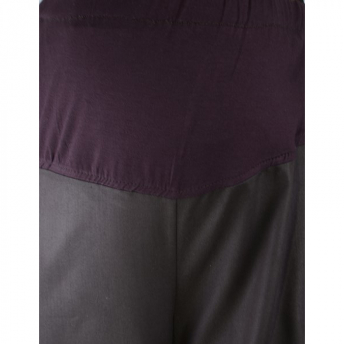 Pantaloni casual pentru gravide Moda Flash PNG-3, Maro [3]