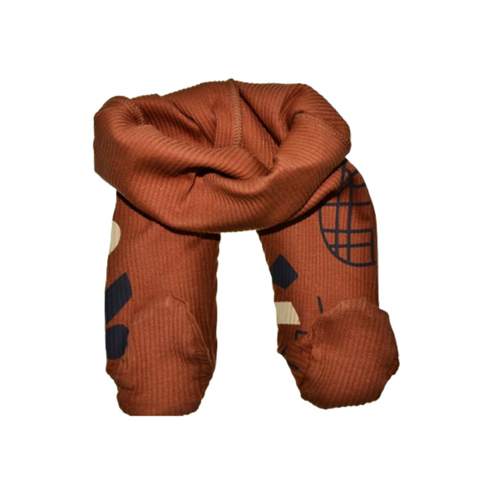 Pantaloni cu botosei pentru bebelusi, Mini Junior PCB-MJ-2M, Maro [3]