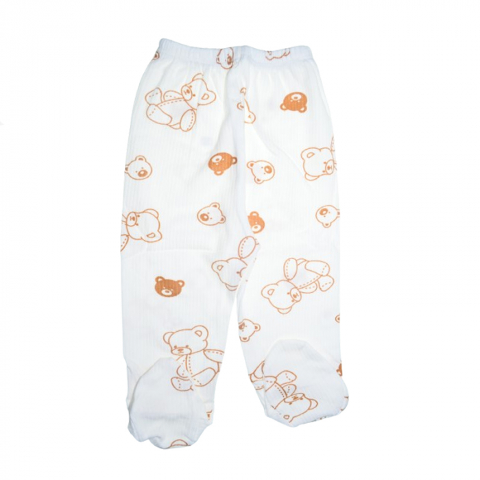 Pantaloni cu botosei pentru copii Mini Junior 2155BD, Alb [1]