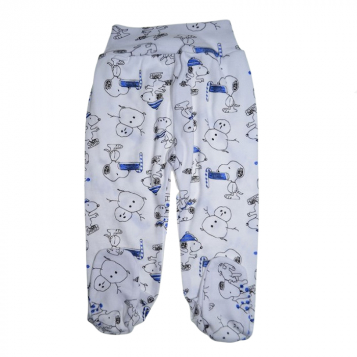 Pantaloni cu botosei pentru copii Mini Junior PNT-MJ16, Alb [1]