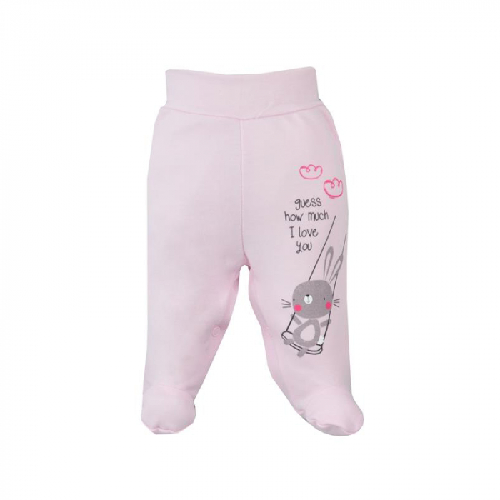 Pantaloni cu botosei pentru fete Koala Hustawka 06-511R-62-cm, Roz [1]