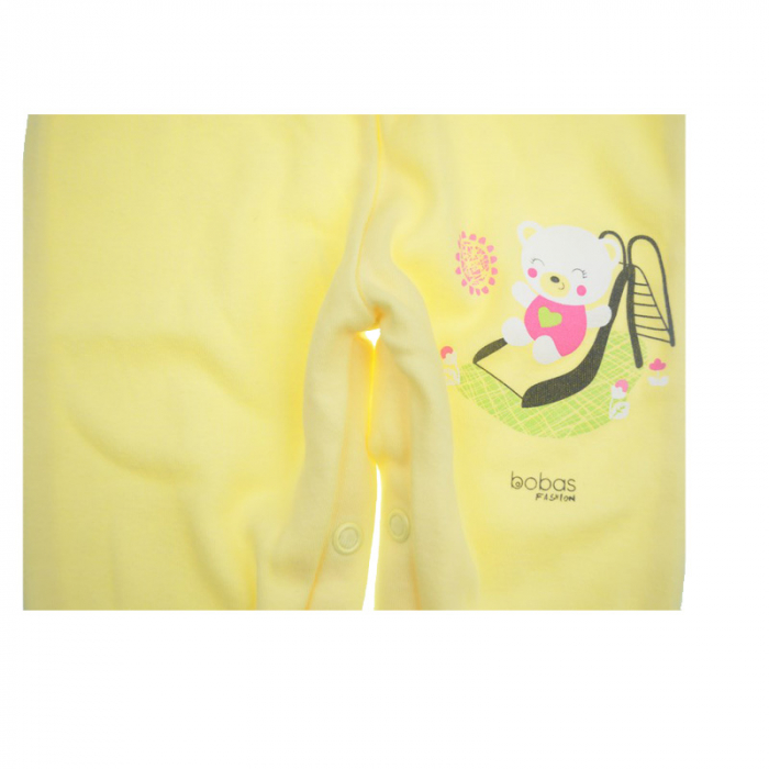 Pantaloni cu botosei pentru fete Koala Plac Zabaw 3634G-74-cm, Galben [2]