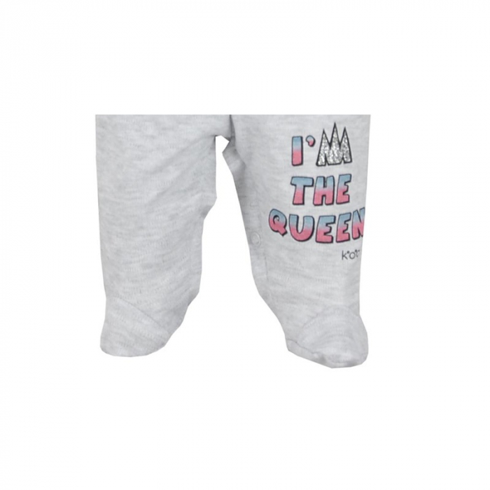 Pantaloni cu botosei pentru fete Koala Queen 07-780-62-cm, Gri [2]