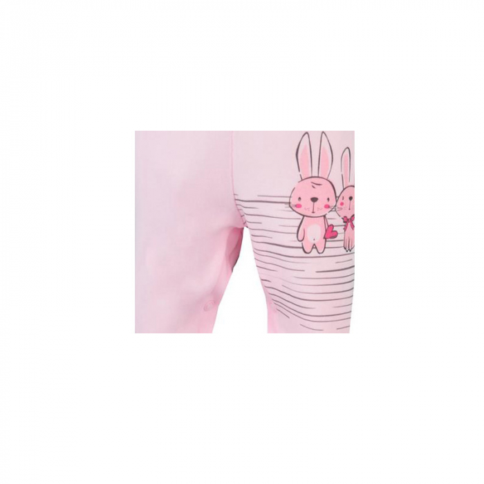 Pantaloni cu botosei pentru fete Koala Zajaczki 06-665R-68-cm, Roz [2]