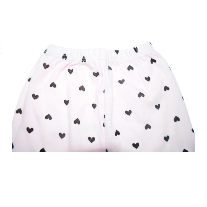 Pantaloni cu botosei pentru fete Mini Junior 0331-R, Roz [3]