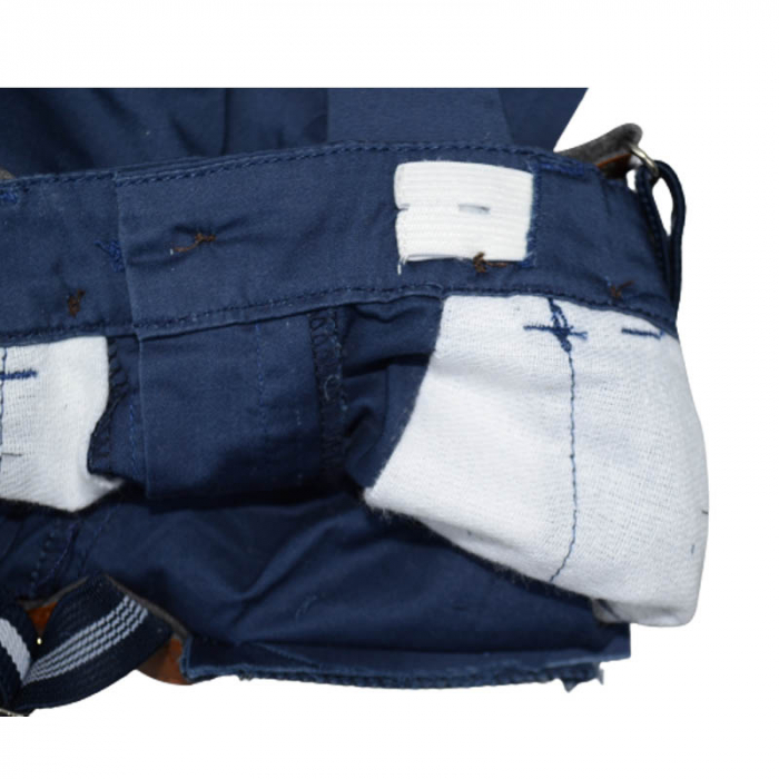 Pantaloni cu bretele pentru baieti Vitamins PLT1715-B, Bleumarin [3]