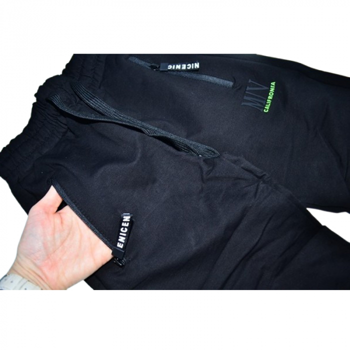 Pantaloni din bumbac pentru baieti Happy House WB-3375, Negru [2]