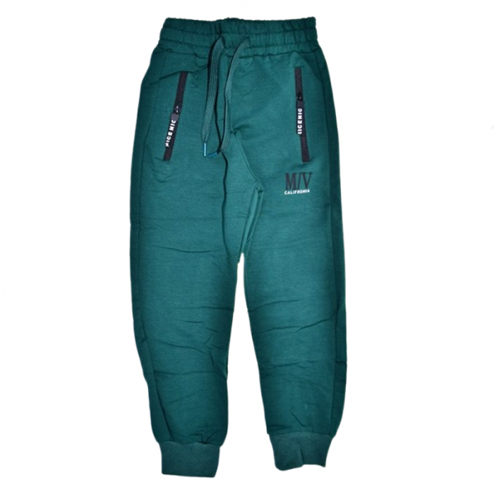 Pantaloni din bumbac pentru baieti Happy House WB-3375-V, Verde [1]