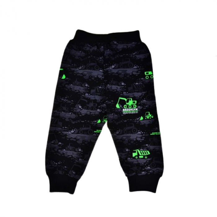 Pantaloni din bumbac pentru baieti Happy House WB-3466, Negru [3]