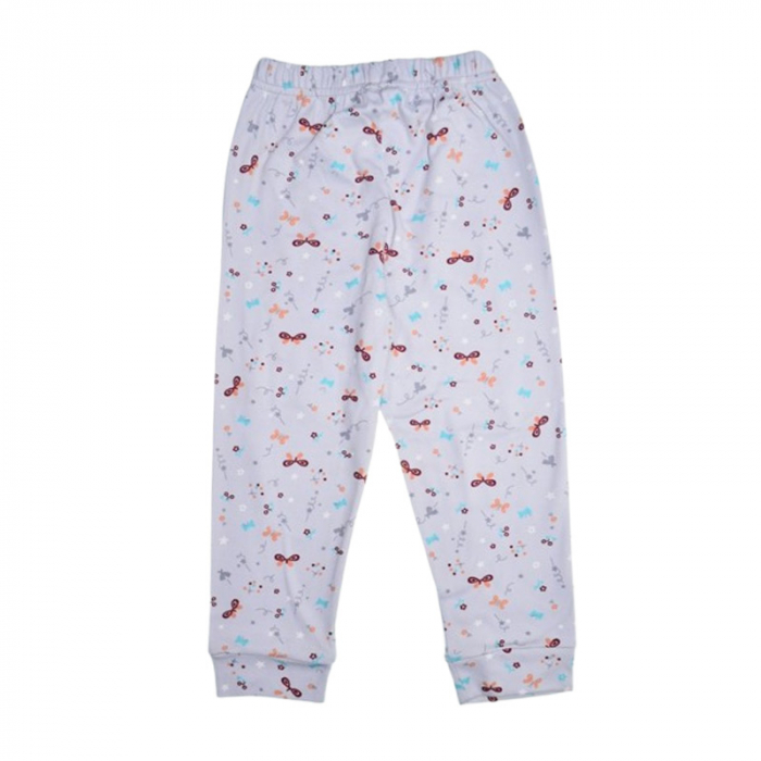 Pantaloni din bumbac, pentru fete, Mini Junior 7127G, Gri [2]