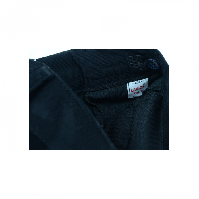 Pantaloni eleganti de catifea pentru baieti LA KIDS 1498N1-146-cm, Negru [2]