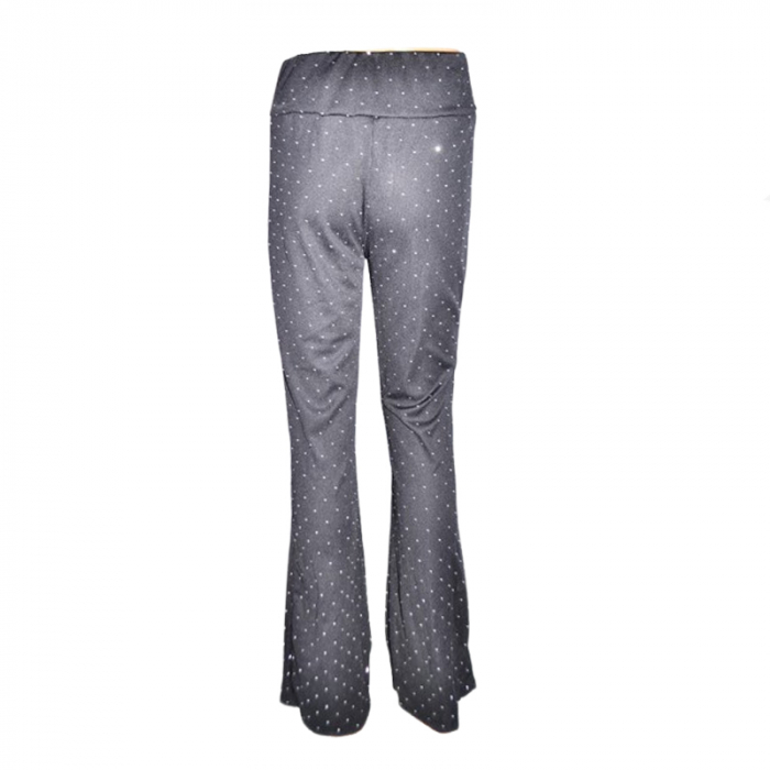 Pantaloni eleganti evazati pentru fete Mini Junior PNT-23501-N, Negru [3]