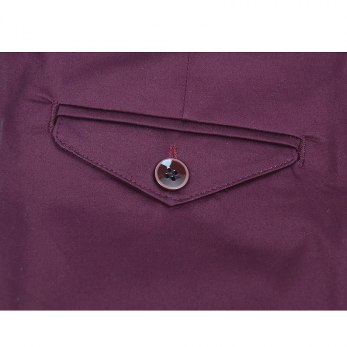 Pantaloni eleganti pentru baieti LA KIDS 1534-V-140, Visiniu [2]