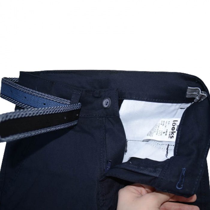 Pantaloni eleganti pentru baieti Looks Kids B1711, Bleumarin [4]