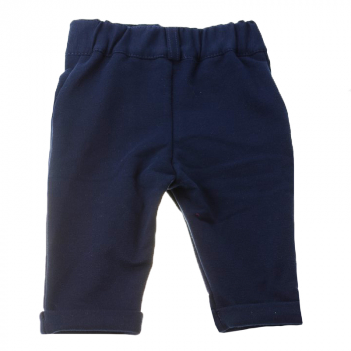 Pantaloni eleganti pentru baieti Mini Junior 062B-62-cm, Bleumarin [3]