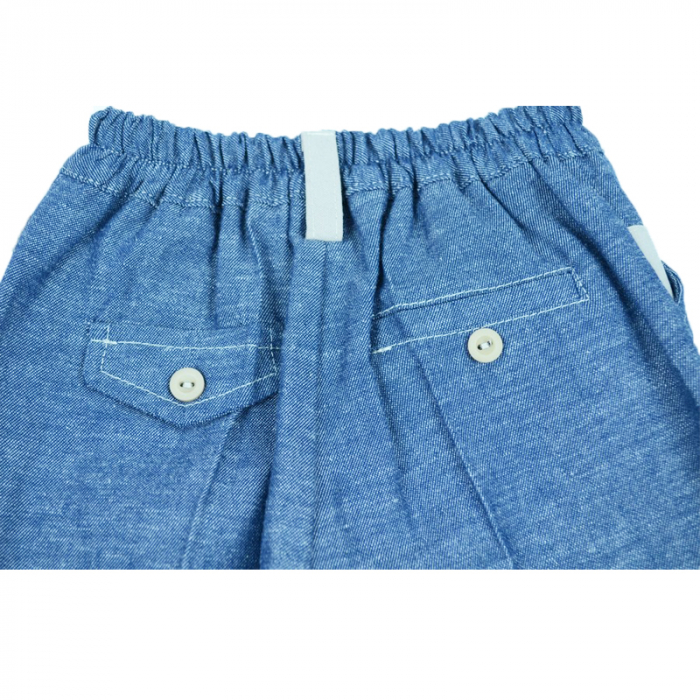 Pantaloni eleganti pentru baieti Mini Junior PPB-11, Albastru [3]