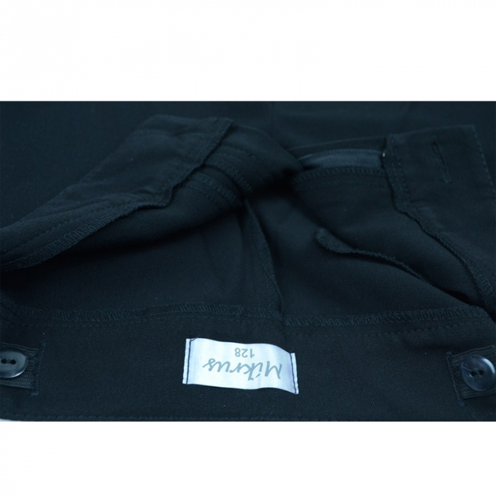 Pantaloni eleganti pentru fete Mikrus MKRS2-128-cm, Negru [3]