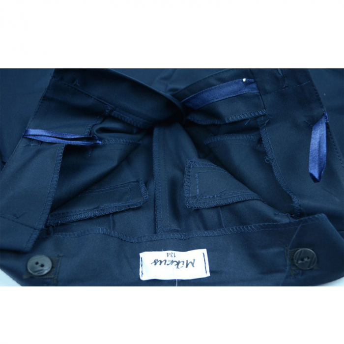 Pantaloni eleganti pentru fete Mikrus MKRS7-134-cm, Bleumarin [3]