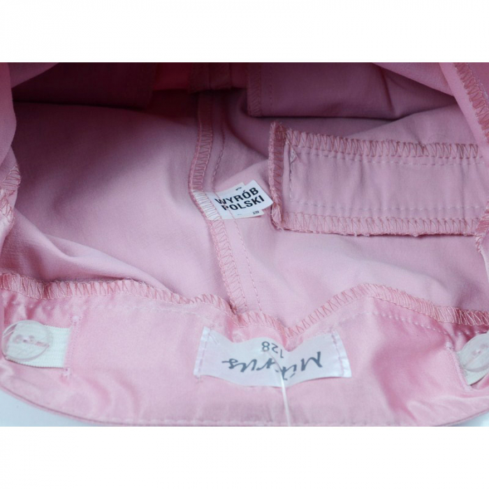 Pantaloni eleganti pentru fete Mikrus PMK4RZ1-128-cm, Roz [2]