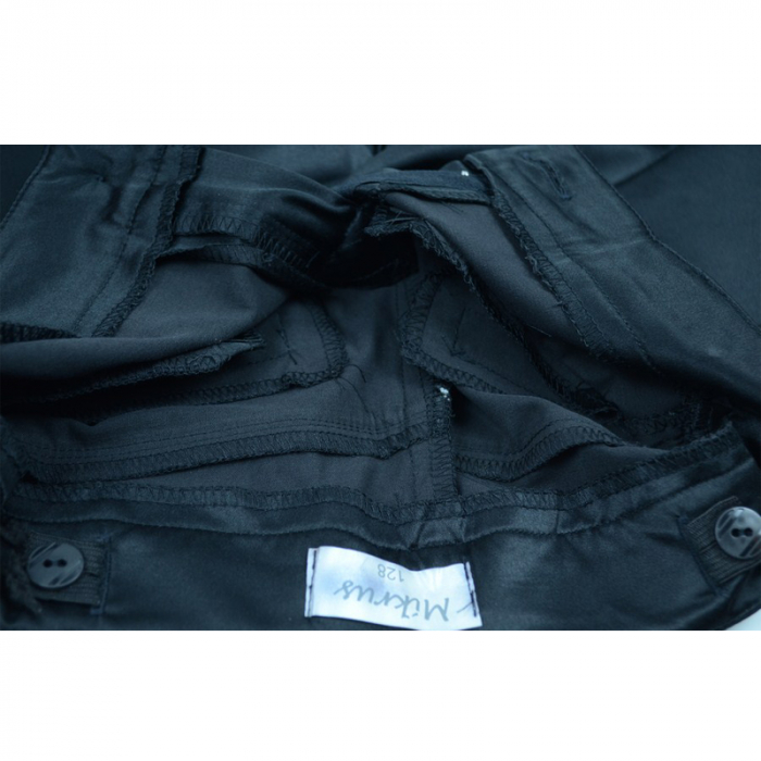 Pantaloni eleganti pentru fete Mikrus PMKR6N-128-cm, Negru [2]