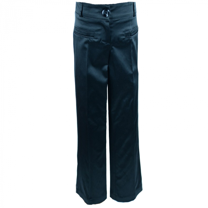 Pantaloni eleganti pentru fete Mikrus PMKR6N-128-cm, Negru [1]