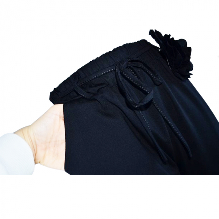Pantaloni eleganti pentru fete Mini Junior PNT-8218-N, Negru [2]