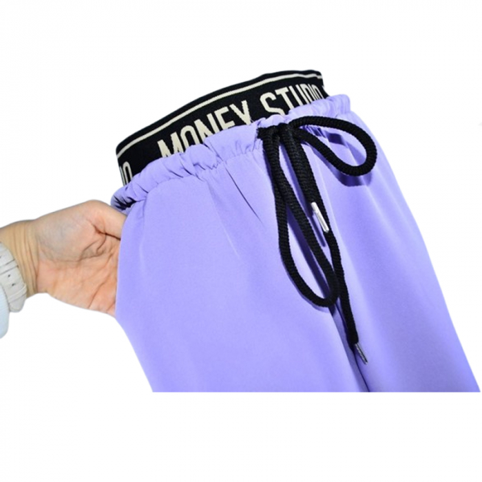 Pantaloni pentru fete Mini Junior PNT-8214, Mov [2]