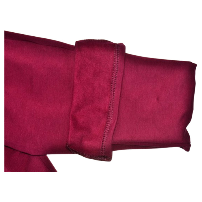 Pantaloni flausati evazati, pentru fete, Pik PE2810, Visiniu [4]