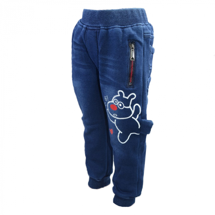 Pantaloni imblaniti pentru baieti Happy House HB-8535-A, Albastru [3]