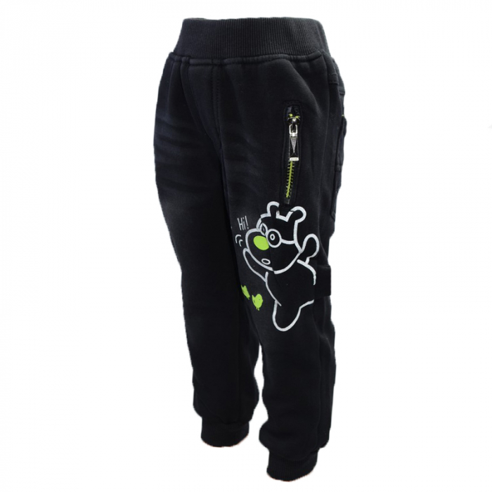 Pantaloni imblaniti pentru baieti Happy House HB-8535, Negru [3]