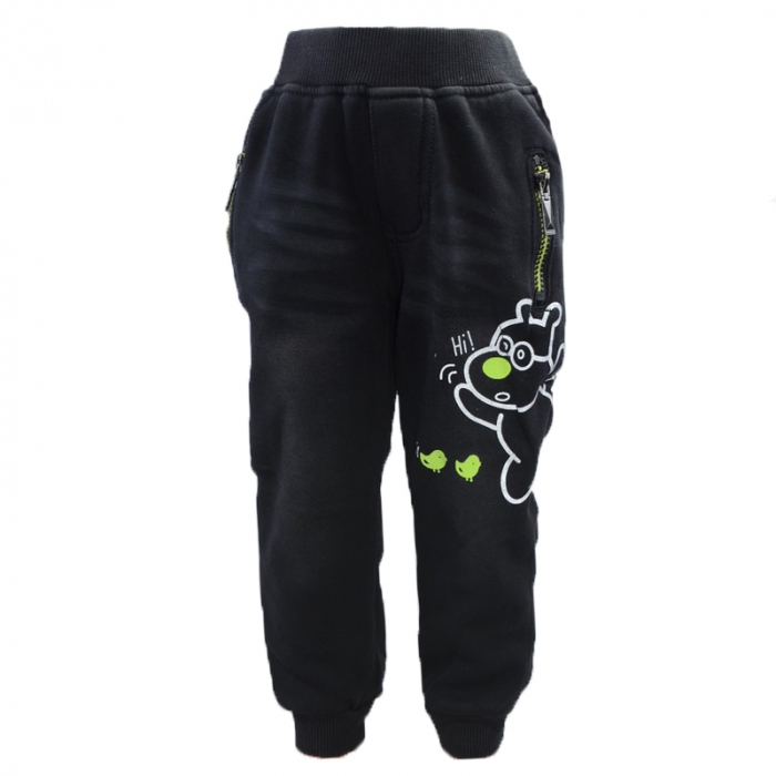 Pantaloni imblaniti pentru baieti Happy House HB-8535, Negru [1]