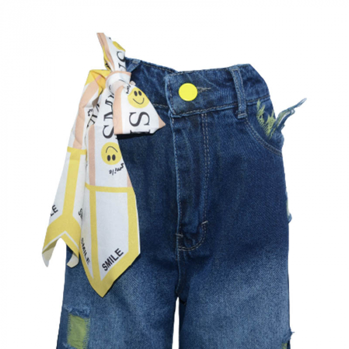Pantaloni pentru fete LOOKS KIDS 073SD, Albastru [4]