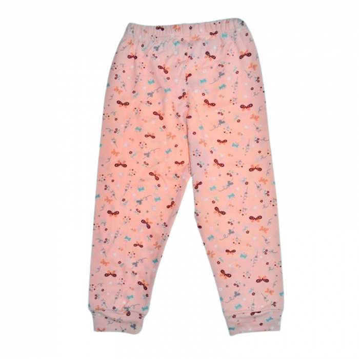 Pantaloni din bumbac, pentru fete, Mini Junior 7127C, Coral [1]