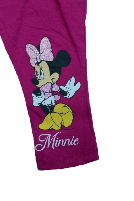 Pantaloni pentru fete 3/4 Minnie Mouse Disney DISM-GCJ32237F-110, Fucsia [2]