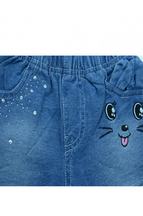 Pantaloni scurti pentru fete Happy House HH177-AL-80, Albastru [3]