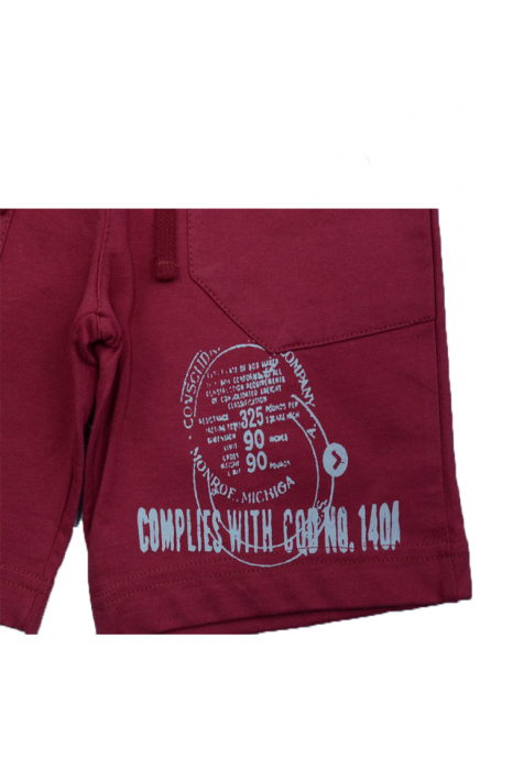 Pantaloni scurti pentru baieti Wendee DY14105-1RO-116, Rosu [3]