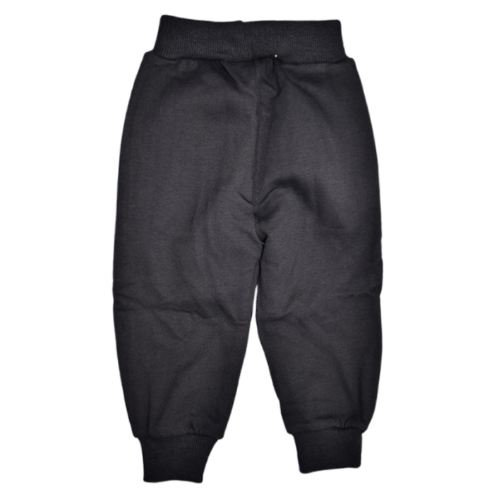 Pantaloni sport captusiti cu fleece, pentru baieti, Happy House WB-3552N, Negru [2]