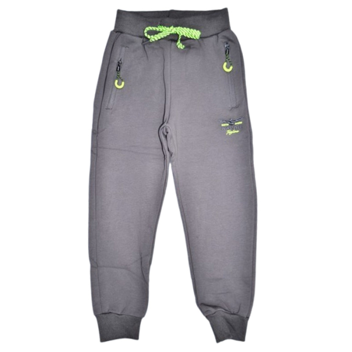 Pantaloni sport captusiti cu fleece, pentru baieti, Happy House WB-3566G-8, Gri [1]