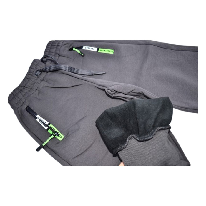 Pantaloni sport captusiti cu fleece, pentru baieti, Happy House WB-3568V-8, Negru [4]