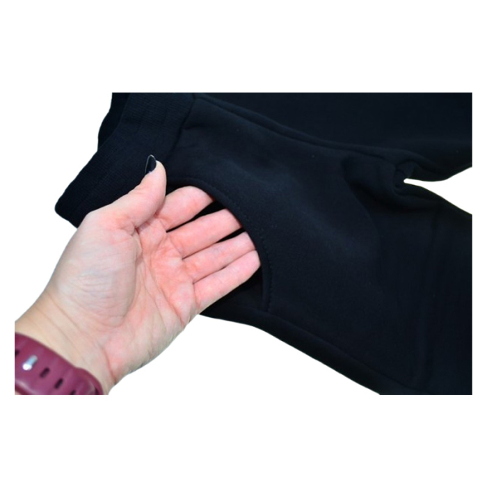 Pantaloni sport flausati pentru baieti, GT 0433N-92, Negru [3]