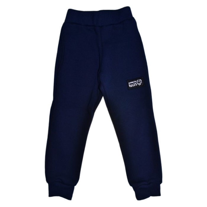 Pantaloni sport flausati pentru baieti, GT 0478B-104, Bleumarin [1]
