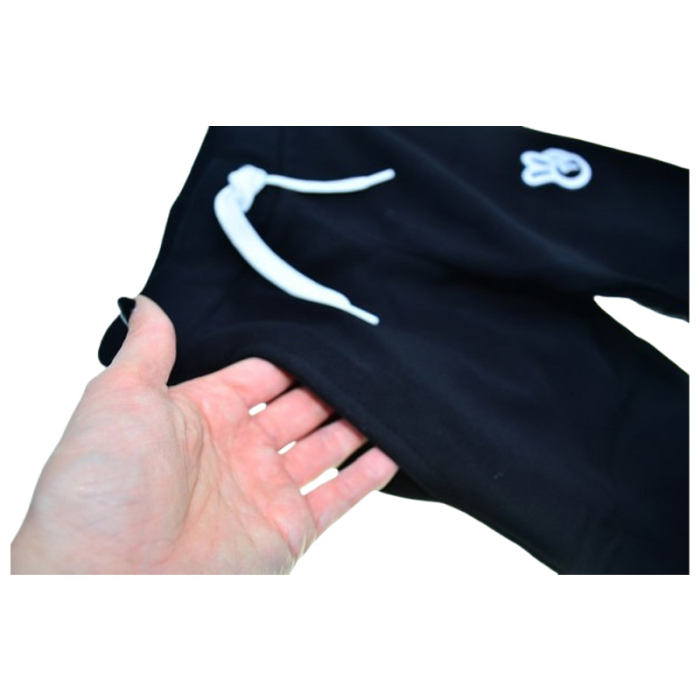 Pantaloni sport flausati pentru baieti, GT 8914N-92, Negru [3]