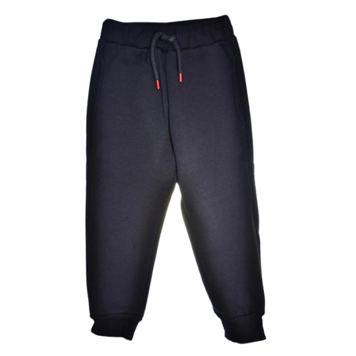 Pantaloni sport flausati pentru baieti, GT 9994N-104, Negru [1]