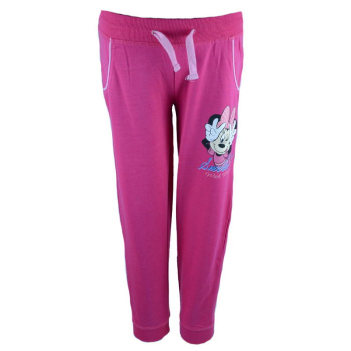 Pantaloni sport pentru fete Disney Minnie Mouse DISM-GPTR42584R-128-cm, Roz [1]