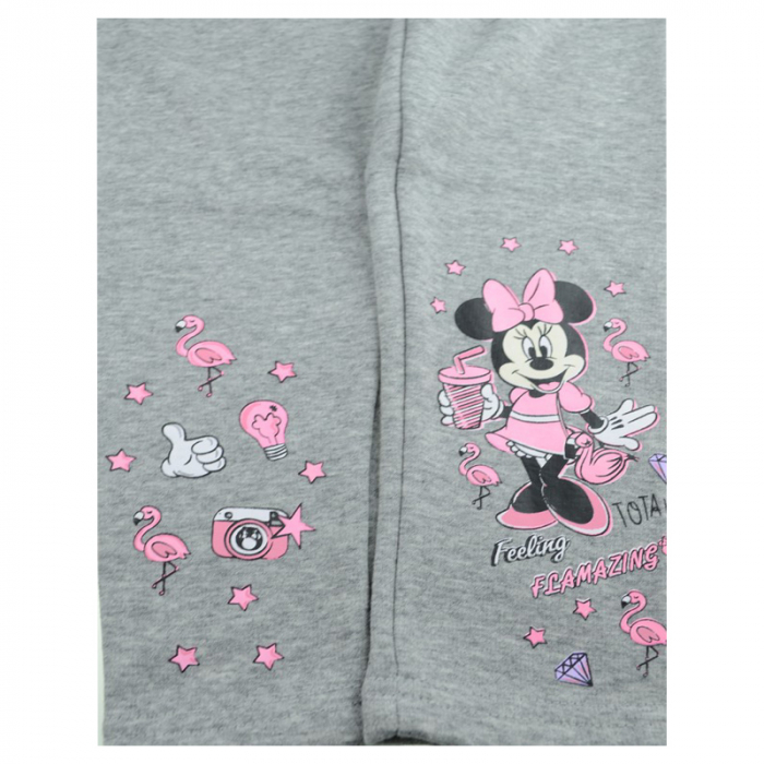 Pantaloni sport pentru fete Setino Minnie Mouse MIN-G-LEG-40-110-cm, Gri [2]