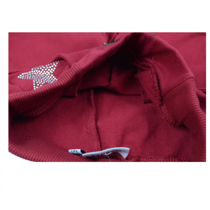 Pantaloni sport pentru fete Wendee DK16114-1B2-98, Bordo [3]